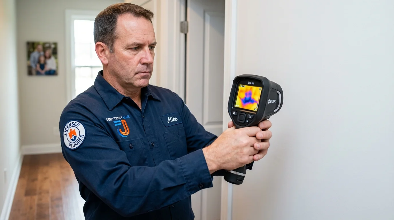 Thermal imaging leak detection by Johns Plumbing LLC in Inman